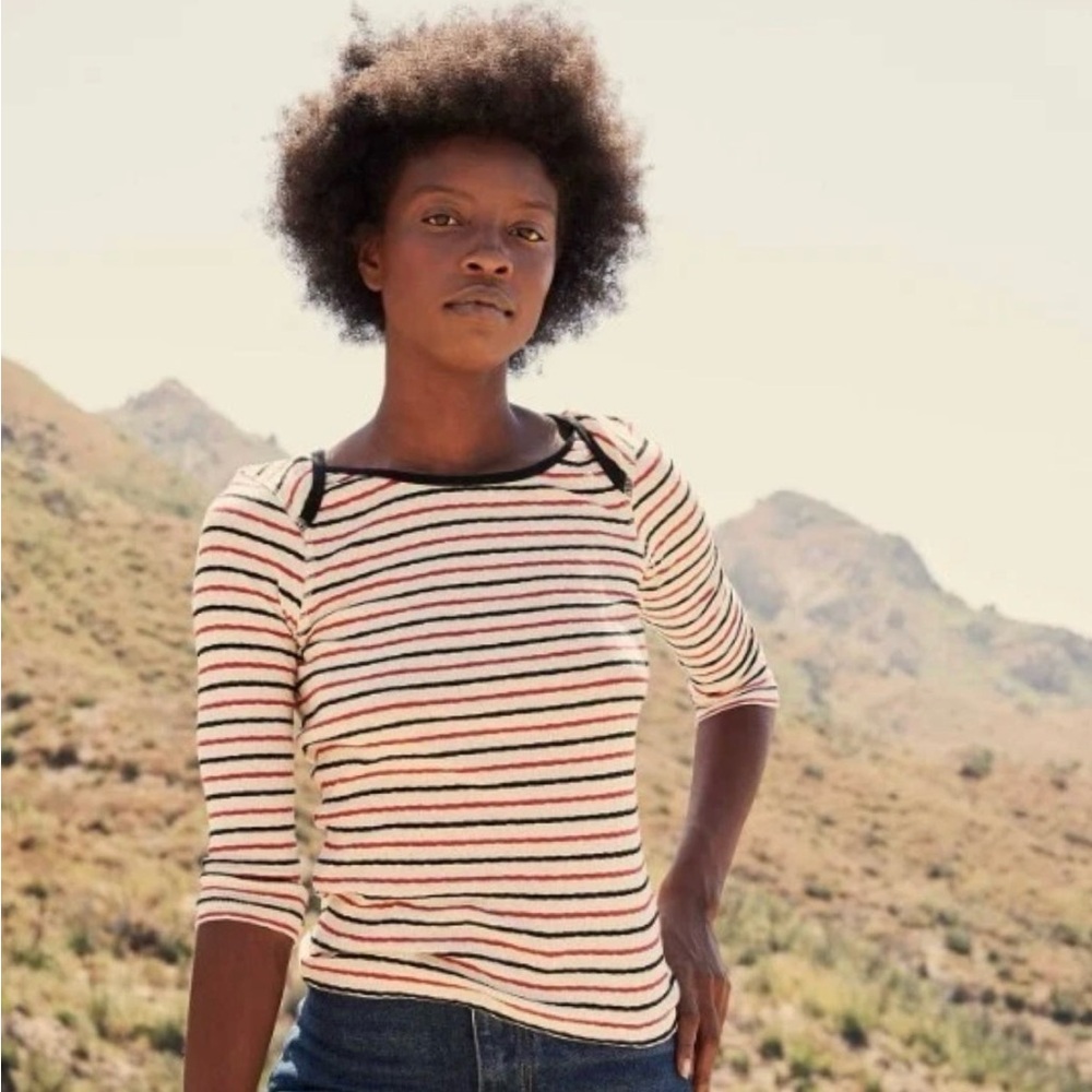 Doen Patti Tee in Riviera Stripe